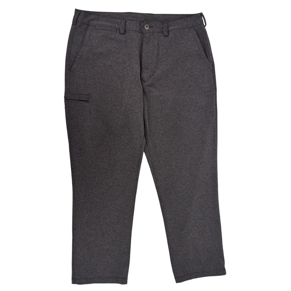 Duluth Trading Men's‎ Standard Fit Incog-Chino Pants 36x28 Gray Straight Leg EUC